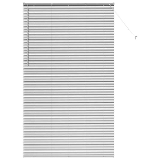 Fensterjalousie mit Vorhängen Manuell Silber Aluminium