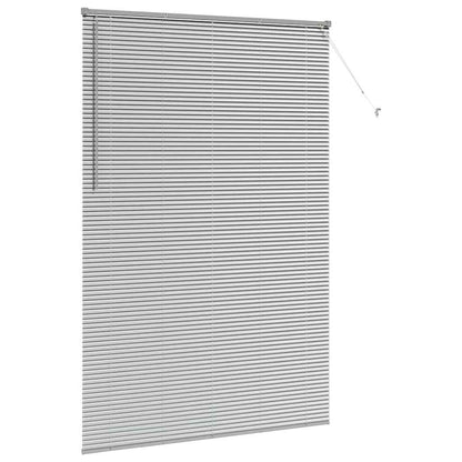 Fensterjalousie mit Vorhängen Manuell Silber Aluminium