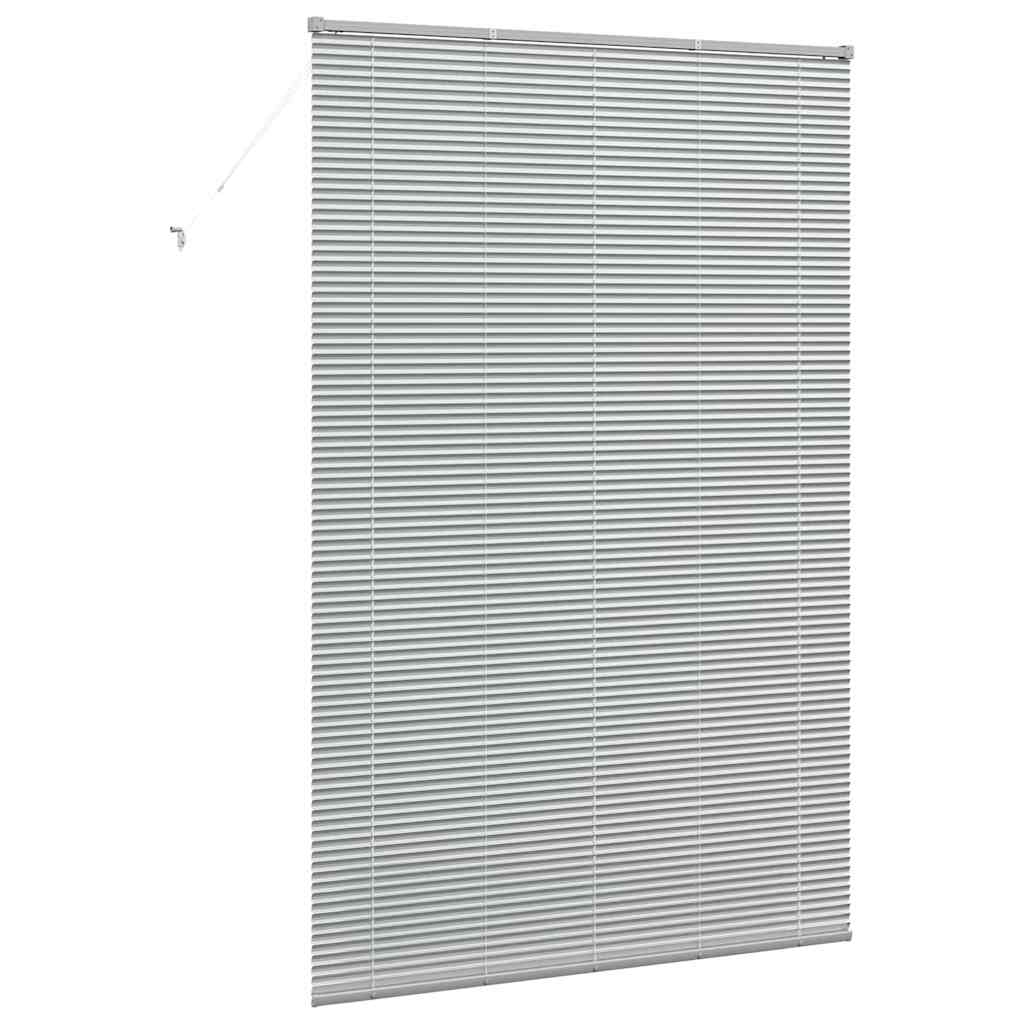 Fensterjalousie mit Vorhängen Manuell Silber Aluminium
