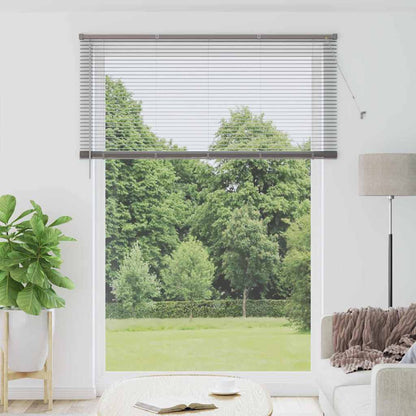Fensterjalousie mit Vorhängen Manuell Silber Aluminium