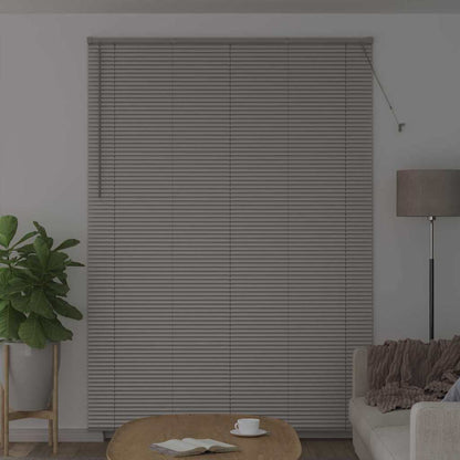 Fensterjalousie mit Vorhängen Manuell Silber Aluminium