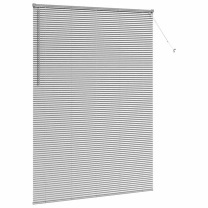 Fensterjalousie mit Vorhängen Manuell Silber Aluminium