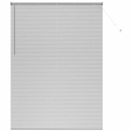 Fensterjalousie mit Vorhängen Manuell Silber Aluminium