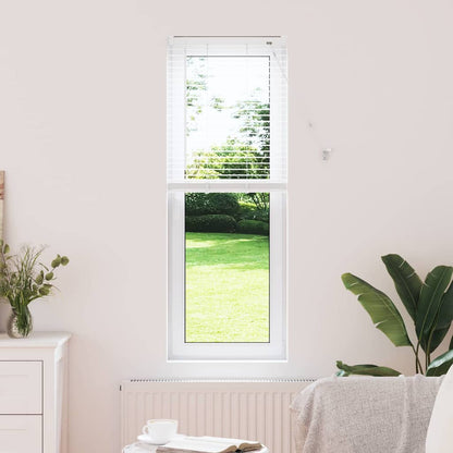 Fensterjalousie mit Vorhängen Manuell Weiß Aluminium