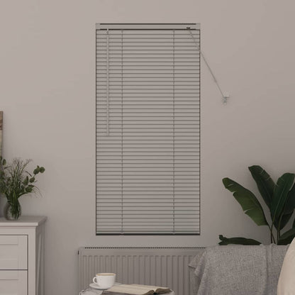 Fensterjalousie mit Vorhängen Manuell Weiß Aluminium