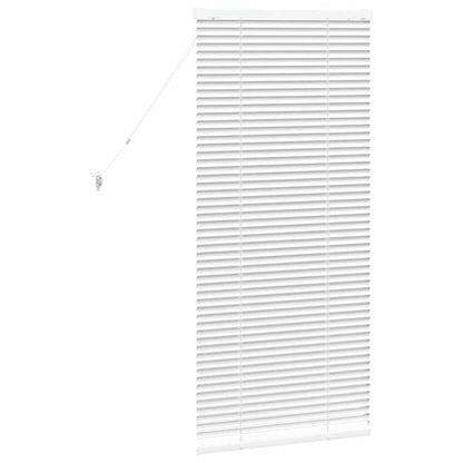 Fensterjalousie mit Vorhängen Manuell Weiß Aluminium