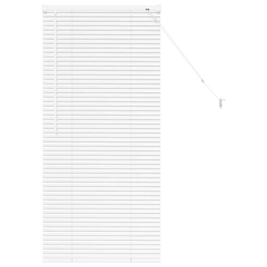Fensterjalousie mit Vorhängen Manuell Weiß Aluminium