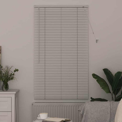Fensterjalousie mit Vorhängen Manuell Weiß Aluminium