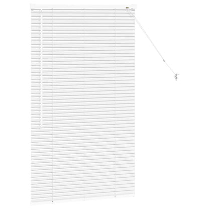 Fensterjalousie mit Vorhängen Manuell Weiß Aluminium