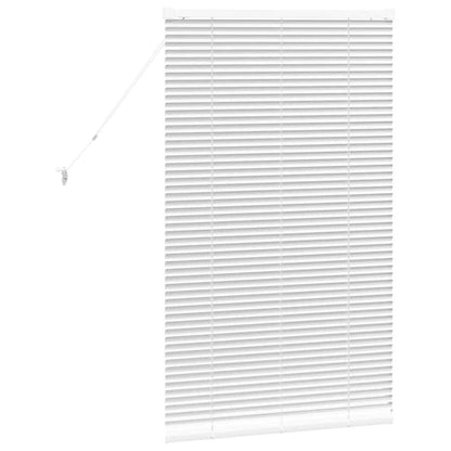 Fensterjalousie mit Vorhängen Manuell Weiß Aluminium