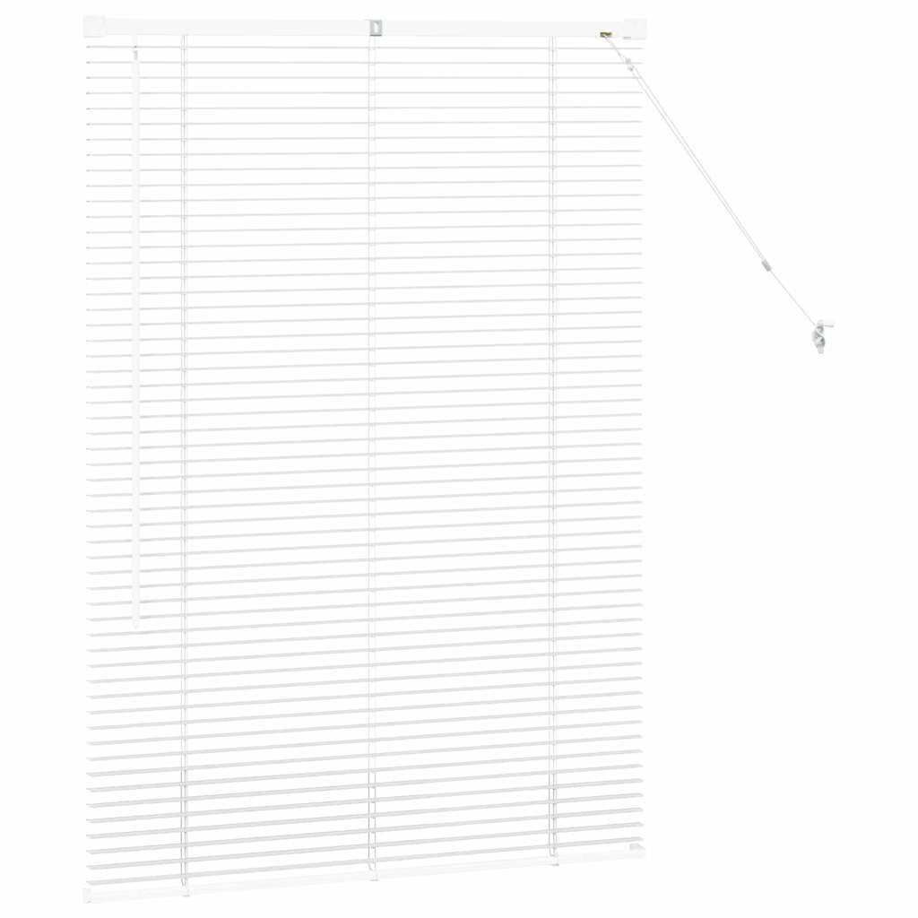 Fensterjalousie mit Vorhängen Manuell Weiß Aluminium