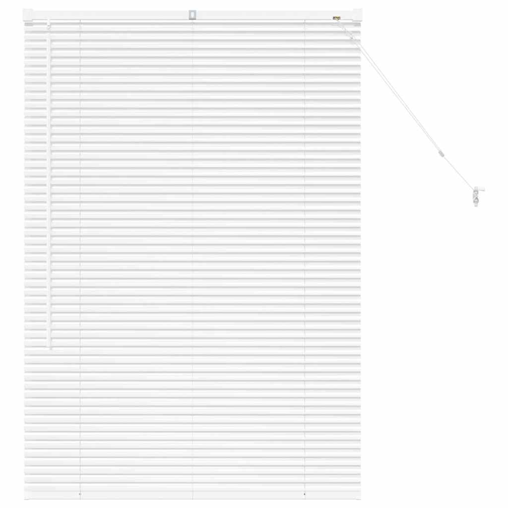Fensterjalousie mit Vorhängen Manuell Weiß Aluminium