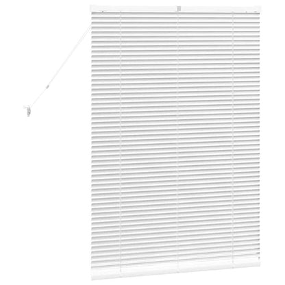 Fensterjalousie mit Vorhängen Manuell Weiß Aluminium