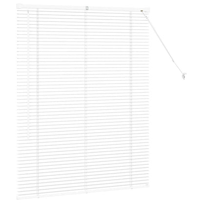 Fensterjalousie mit Vorhängen Manuell Weiß Aluminium