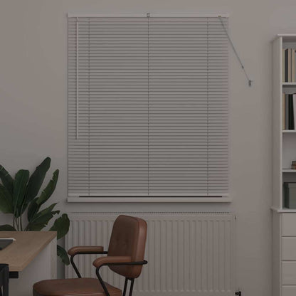 Fensterjalousie mit Vorhängen Manuell Weiß Aluminium