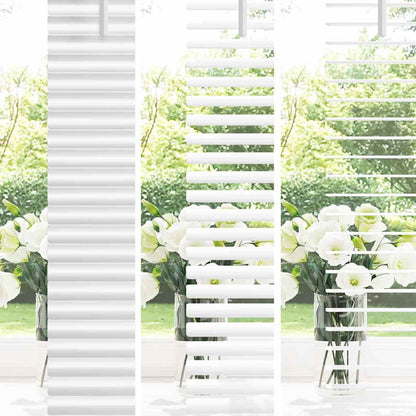 Fensterjalousie mit Vorhängen Manuell Weiß Aluminium