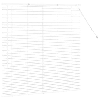 Fensterjalousie mit Vorhängen Manuell Weiß Aluminium