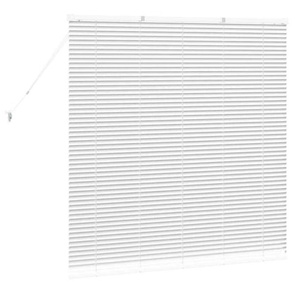 Fensterjalousie mit Vorhängen Manuell Weiß Aluminium