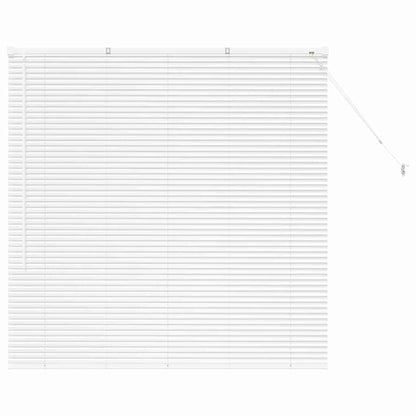 Fensterjalousie mit Vorhängen Manuell Weiß Aluminium