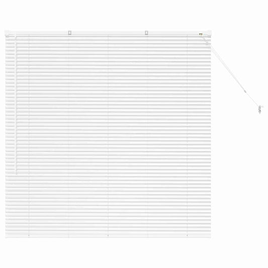 Fensterjalousie mit Vorhängen Manuell Weiß Aluminium