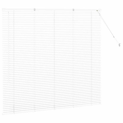 Fensterjalousie mit Vorhängen Manuell Weiß Aluminium