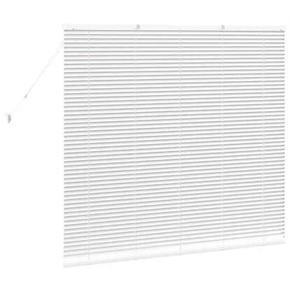 Fensterjalousie mit Vorhängen Manuell Weiß Aluminium