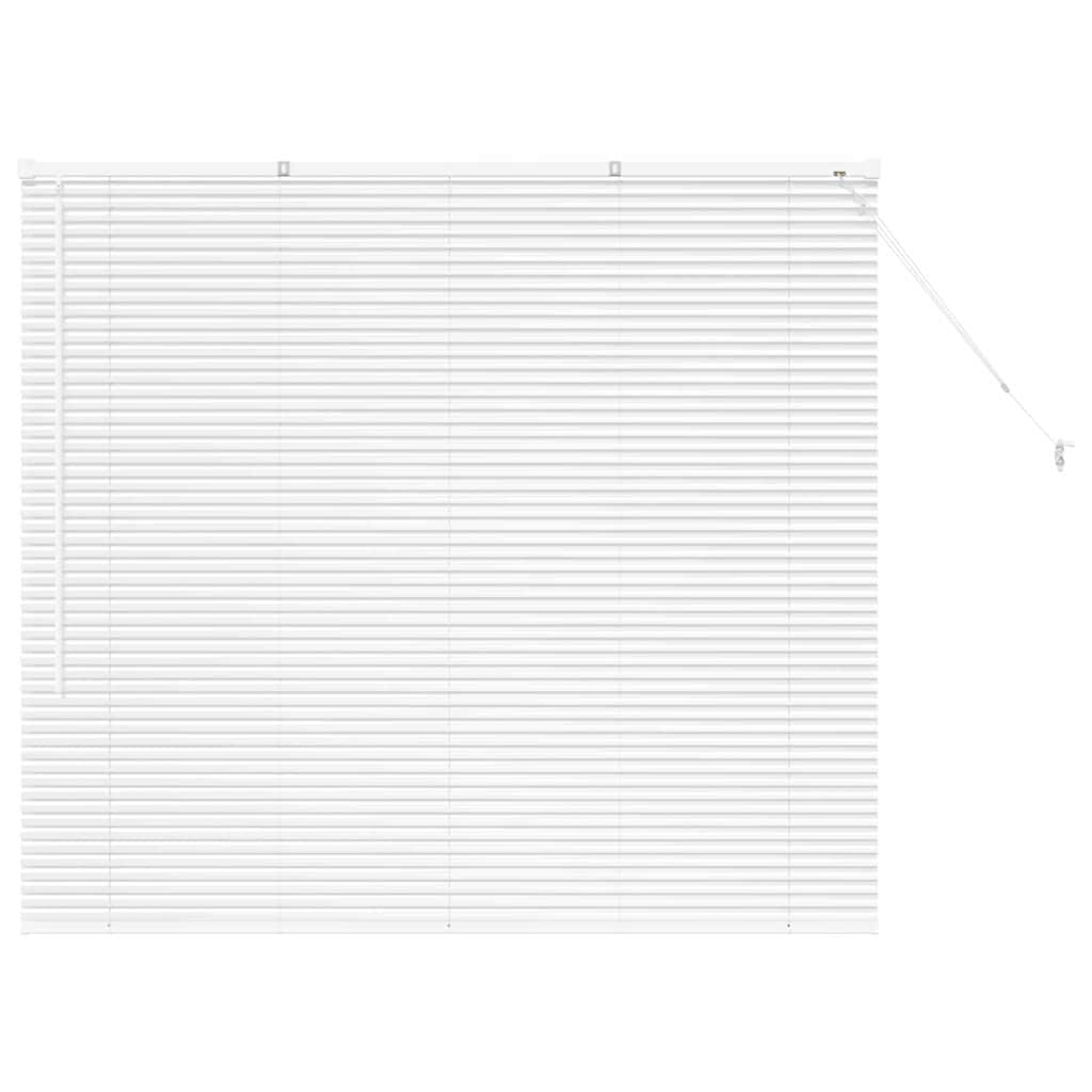 Fensterjalousie mit Vorhängen Manuell Weiß Aluminium