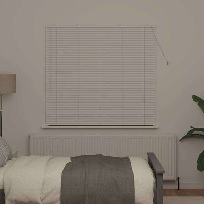 Fensterjalousie mit Vorhängen Manuell Weiß Aluminium