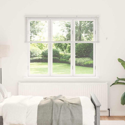 Fensterjalousie mit Vorhängen Manuell Weiß Aluminium
