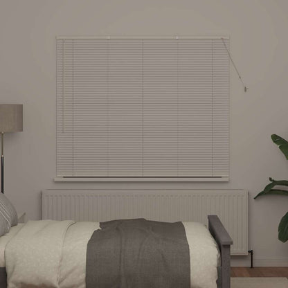 Fensterjalousie mit Vorhängen Manuell Weiß Aluminium