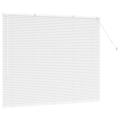 Fensterjalousie mit Vorhängen Manuell Weiß Aluminium