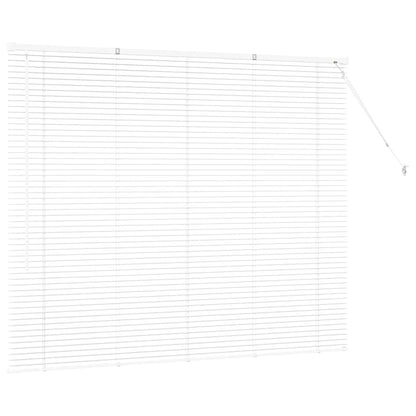 Fensterjalousie mit Vorhängen Manuell Weiß Aluminium