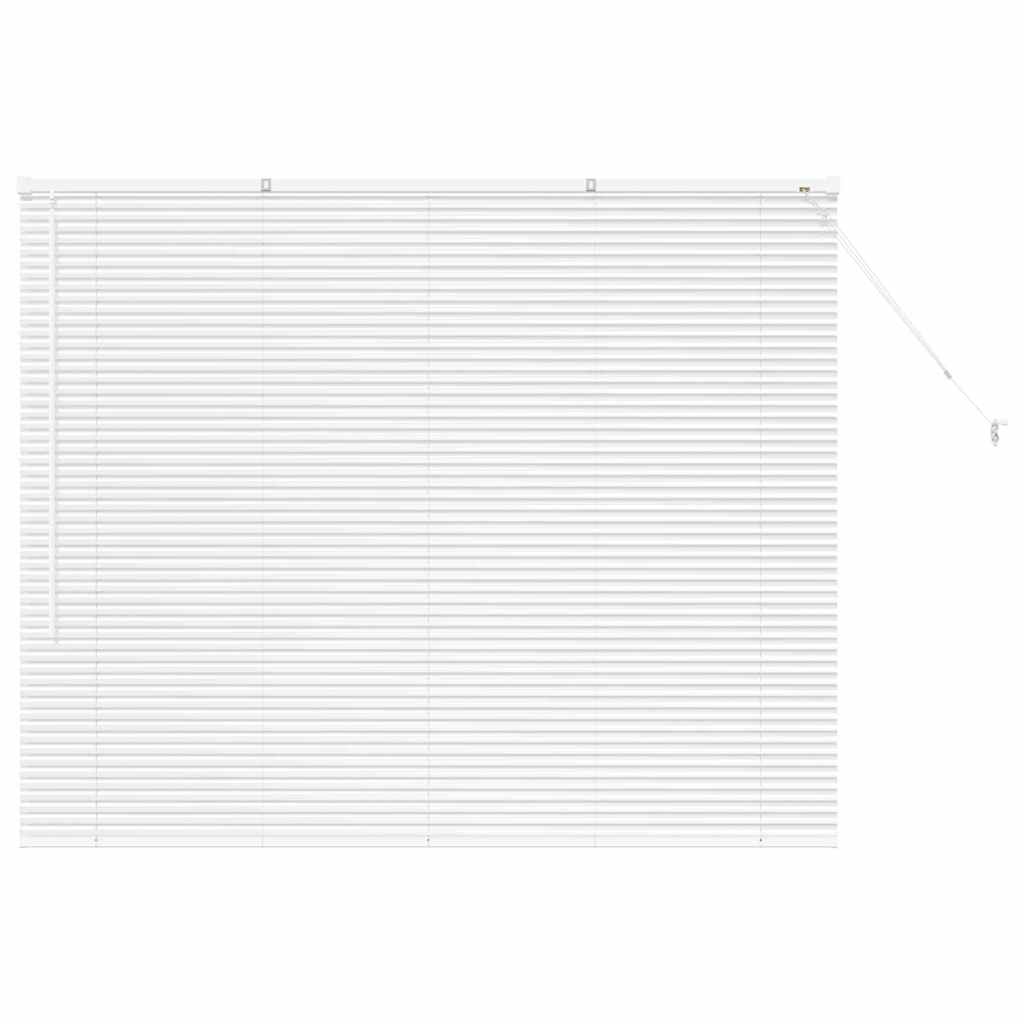 Fensterjalousie mit Vorhängen Manuell Weiß Aluminium