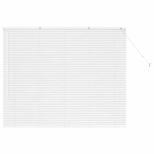 Fensterjalousie mit Vorhängen Manuell Weiß Aluminium