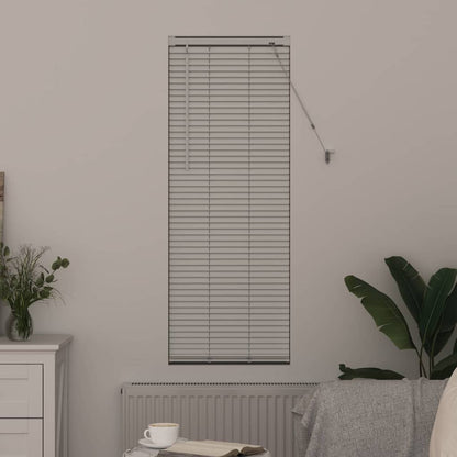 Fensterjalousie mit Vorhängen Manuell Weiß Aluminium