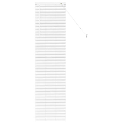 Fensterjalousie mit Vorhängen Manuell Weiß Aluminium