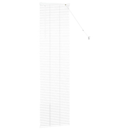 Fensterjalousie mit Vorhängen Manuell Weiß Aluminium