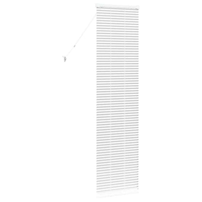 Fensterjalousie mit Vorhängen Manuell Weiß Aluminium