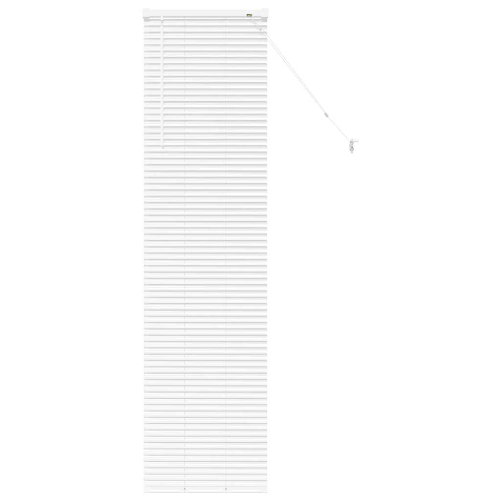 Fensterjalousie mit Vorhängen Manuell Weiß Aluminium
