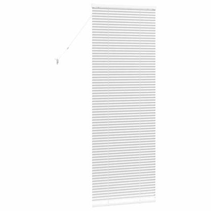 Fensterjalousie mit Vorhängen Manuell Weiß Aluminium
