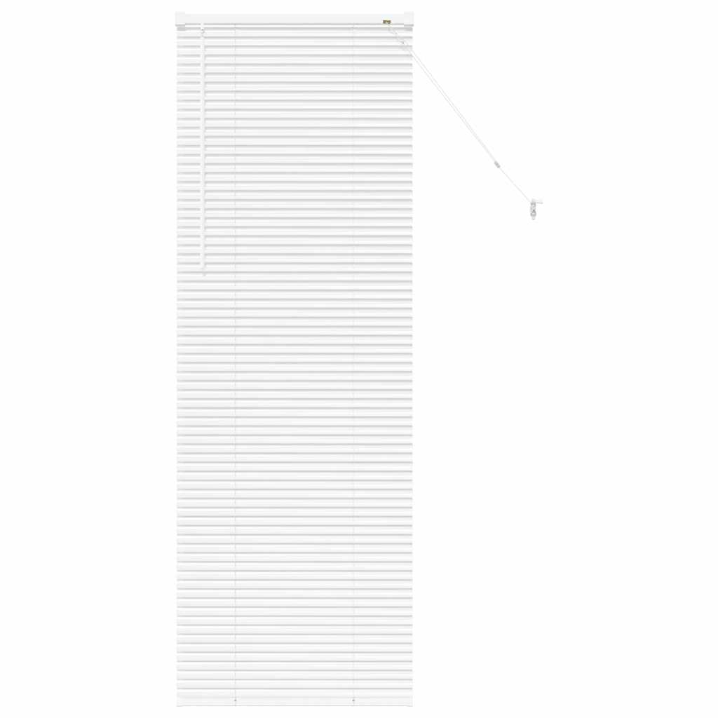 Fensterjalousie mit Vorhängen Manuell Weiß Aluminium