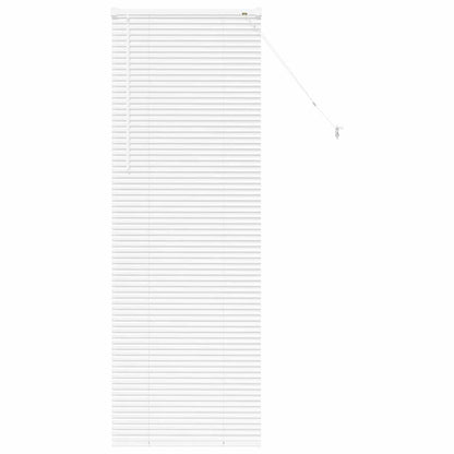 Fensterjalousie mit Vorhängen Manuell Weiß Aluminium