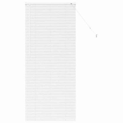 Fensterjalousie mit Vorhängen Manuell Weiß Aluminium