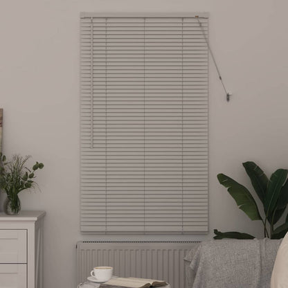 Fensterjalousie mit Vorhängen Manuell Weiß Aluminium