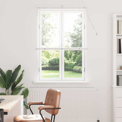 Fensterjalousie mit Vorhängen Manuell Weiß Aluminium