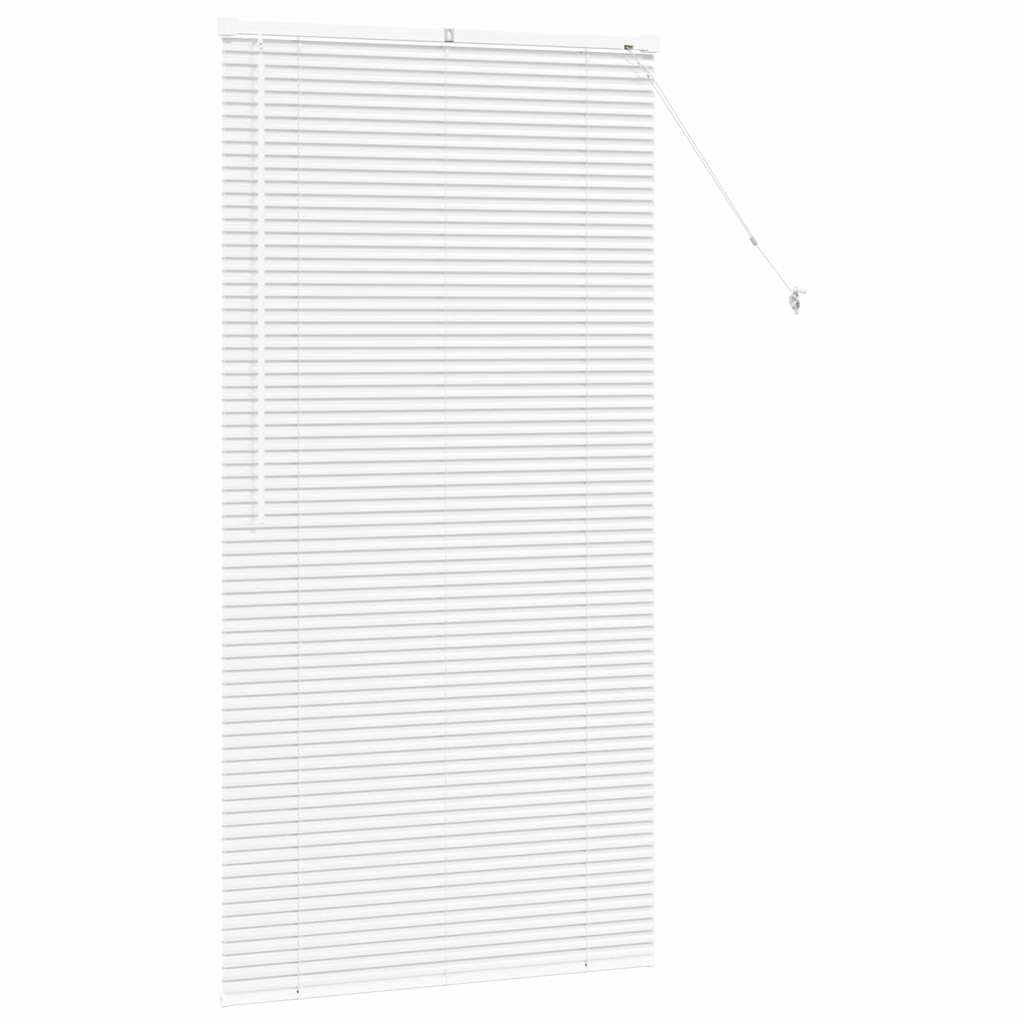 Fensterjalousie mit Vorhängen Manuell Weiß Aluminium