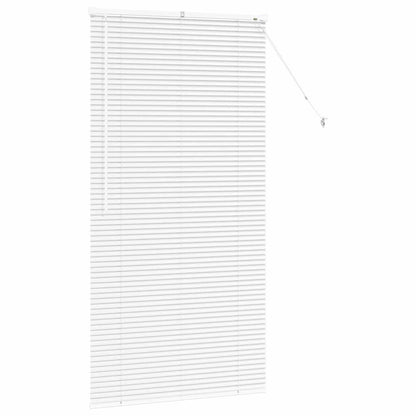 Fensterjalousie mit Vorhängen Manuell Weiß Aluminium