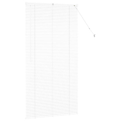 Fensterjalousie mit Vorhängen Manuell Weiß Aluminium