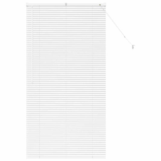 Fensterjalousie mit Vorhängen Manuell Weiß Aluminium