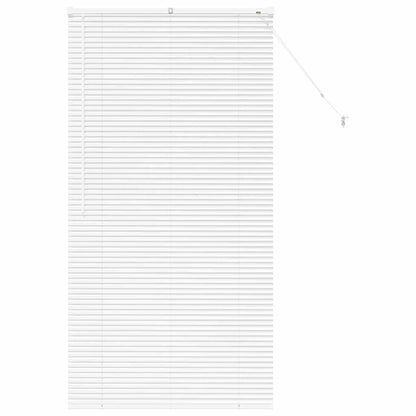 Fensterjalousie mit Vorhängen Manuell Weiß Aluminium